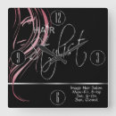 Search for hair salon clocks Black