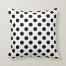Search for black and white pillows Polka dot