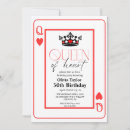 Search for queen of hearts invitations Modern
