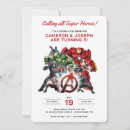 Search for twin superhero invitations Marvel