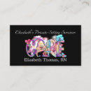 Search for private nurse business cards Stethoscope