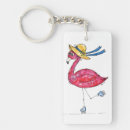 Search for pink flamingo keychains Cute