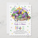 Search for mardi gras baby shower invitations Green