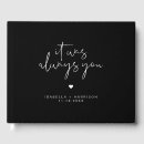 Search for wedding guest books Black and white