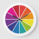 Search for color wheel clocks Colourful