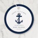 Search for nautical favor tags Navy blue