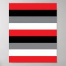 Search for black white red art Stripes