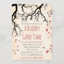Search for creepy halloween invitations Zombie undead vampire theme