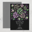 Search for black and purple wedding invitations Flowers