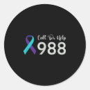 Search for suicide prevention stickers 988