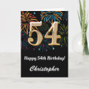 Search for 54th birthday cards Fifty fourth birthday