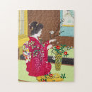Search for art puzzles Lady