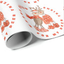 Search for vintage reindeer wrapping paper Pattern