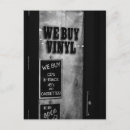 Search for vinyl record postcards Black