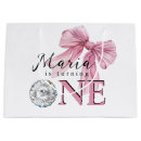 Search for baby girl gift bags Pink bow