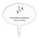 Search for monogram cake toppers Modern