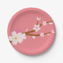 Search for cherry blossom paper plates Blush pink