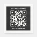 Search for qr code napkins Black and white