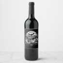 Search for halloween wine labels Black