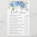 Search for over under bridal shower games Botanical