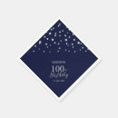 Search for 100th birthday napkins Modern