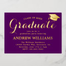 Search for commencement invitations Purple