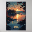 Search for vintage maine travel posters New england