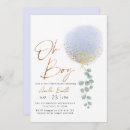 Search for balloon baby boy shower invitations Greenery eucalyptus