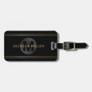 Search for groomsmen luggage tags Black and gold
