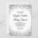 Search for glam baby shower invitations Glitter