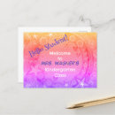 Search for welcome to kindergarten postcards Rainbow colors