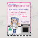 Search for baking birthday invitations cute