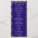Search for purple and gold wedding programs Rustic
