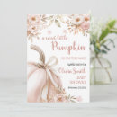 Search for sweet little pumpkin baby shower invitations Blush pink gold