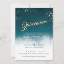 Search for teal quinceanera invitations Watercolor