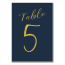 Search for navy and gold table cards Calligraphy