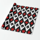 Search for playing card wrapping paper Black