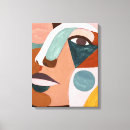Search for abstract woman face canvas prints Girl power