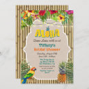 Search for aloha bridal shower invitations Pineapple