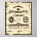 Search for marriage certificate posters Rustic