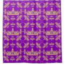 Search for purple and gold shower curtains White