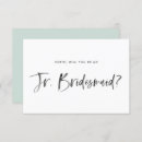 Search for junior bridesmaid cards Calligraphy