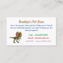 Search for dinosaur business cards Fossil