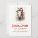 Search for horse christmas invitations Watercolor