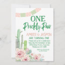 Search for succulents birthday invitations Cactus