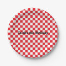 Search for pizza party plates Checkered