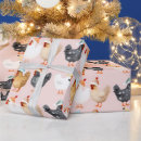 Search for christmas chicken wrapping paper Cute