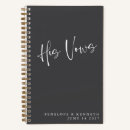 Search for wedding vow notebooks Black and white