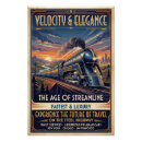 Search for vintage train posters Streamline