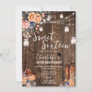 Search for rustic sweet 16 invitations Western